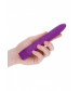 Фиолетовый эко-вибромассажер Natural Pleasure - 17,7 см.