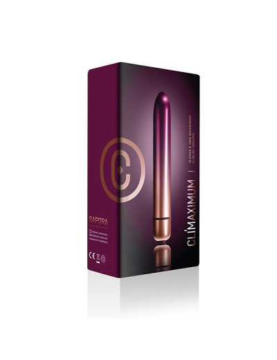 Фиолетовый мини-вибратор Climaximum Sapora - 13,5 см.