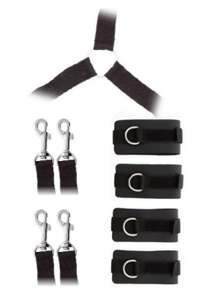 Комплект наручников и поножей LUXURIOUS BED RESTRAINT CUFF SET