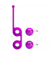 Лиловые вагинальные шарики Kegel Tighten Up III