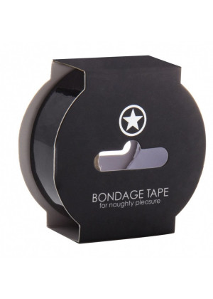 Черная лента Non Sticky Bondage Tape - 17,5 м.