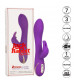 Фиолетовый вибратор-кролик с нагревом Jack Rabbit Signature Heated Silicone Rotating - 21,5 см.