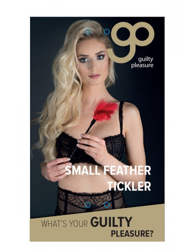 Пластиковая метелочка с красными пёрышками Small Feather Tickler - 32 см.