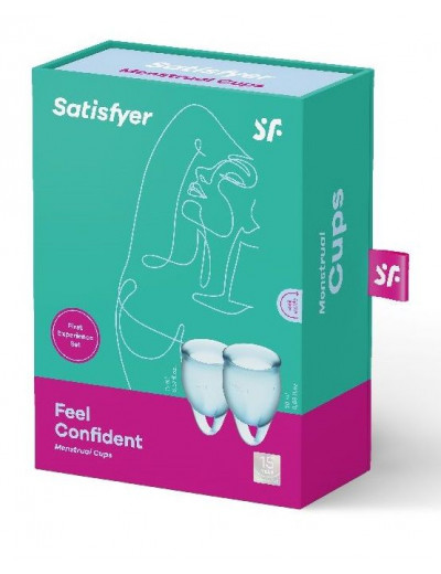 Набор голубых менструальных чаш Feel confident Menstrual Cup