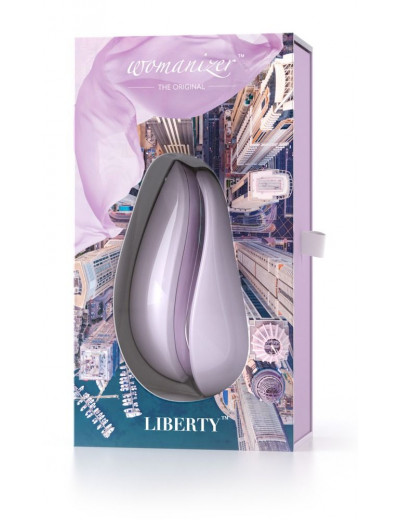 Сиреневый бесконтактный клиторальный стимулятор Womanizer Liberty