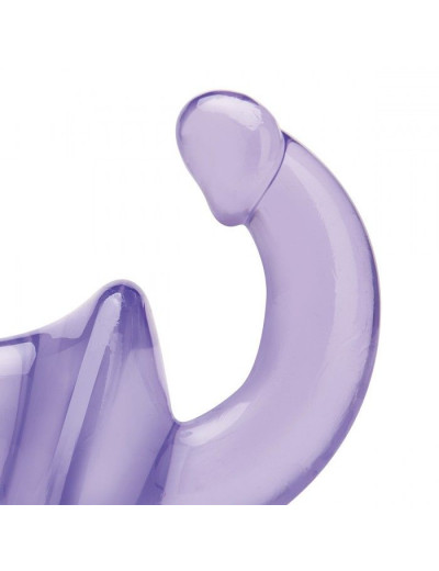 Фиолетовый безремневой страпон Strapless Strap-On
