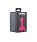 Розовая анальная втулка с широким основанием POPO Pleasure - 11,9 см.
