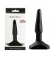 Черный анальный стимулятор Small Anal Plug - 12 см.