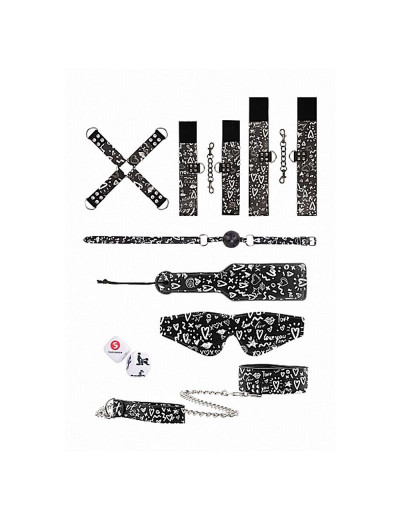 Набор для бондажа с принтом Printed Bondage Kit