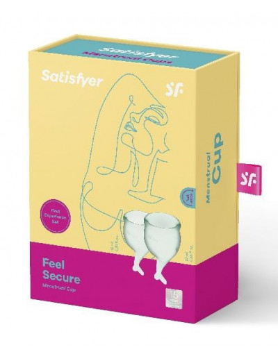 Набор зеленых менструальных чаш Feel secure Menstrual Cup