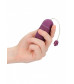 Фиолетовое гладкое виброяйцо Vibrating Egg - 8 см.