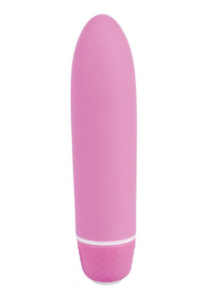Розовый вибратор Smile Mini Comfy - 13 см.