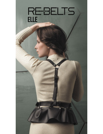Портупея 3-в-1 Elle Black с оборками