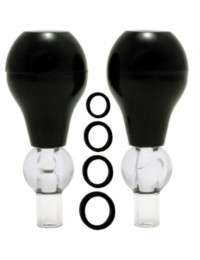 Набор для стимуляции груди Nipple Pump 10 Pieces: 2 помпы и 8 колечек