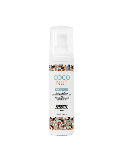 Разогревающее массажное масло с ароматом кокоса Gourmet Coconut - 50 мл.