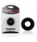 Чёрное эрекционное кольцо POWER PLUS Cockring с выступами