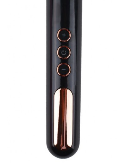 Черный жезловый вибратор Wand Vander - 33,5 см.