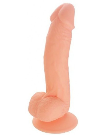Телесный фаллоимитатор SEDUCER Veined Dong - 19 см.