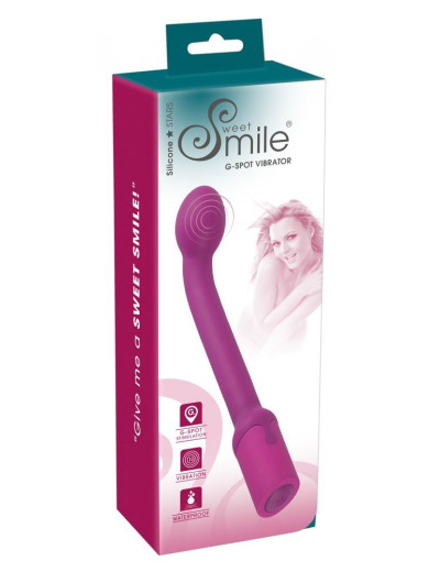 Фиолетовый вибратор G-точки G-SPOT VIBRATOR - 22 см.