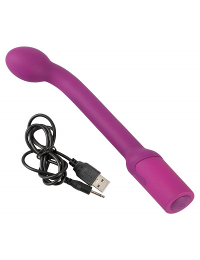 Фиолетовый вибратор G-точки G-SPOT VIBRATOR - 22 см.