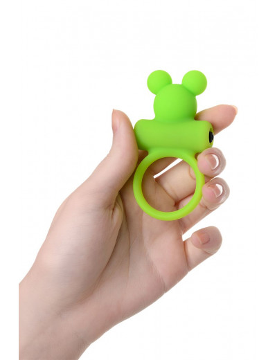 Зеленое виброкольцо на пенис A-Toys