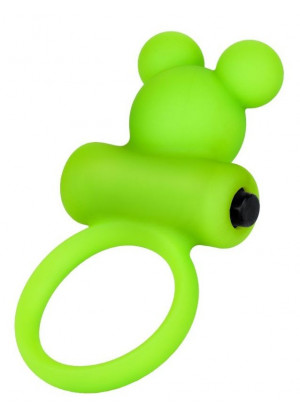 Зеленое виброкольцо на пенис A-Toys