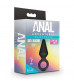 Черная анальная пробка Silicone Loop Plug Small - 7,6 см.