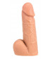 Телесный фаллоимитатор SO REAL REALISTIC 7INCH DONG   BALLS - 18 см.