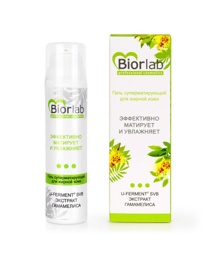 Суперматирующий гель для жирной кожи BiorLab - 50 гр.