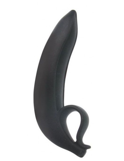 Черный анальный стимулятор Anal Banana - 16 см.