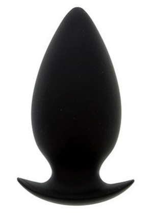 Большая чёрная анальная пробка BOOTYFUL ANAL PLUG LARGE BLACK - 10 см.