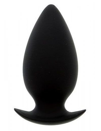Большая чёрная анальная пробка BOOTYFUL ANAL PLUG LARGE BLACK - 10 см.