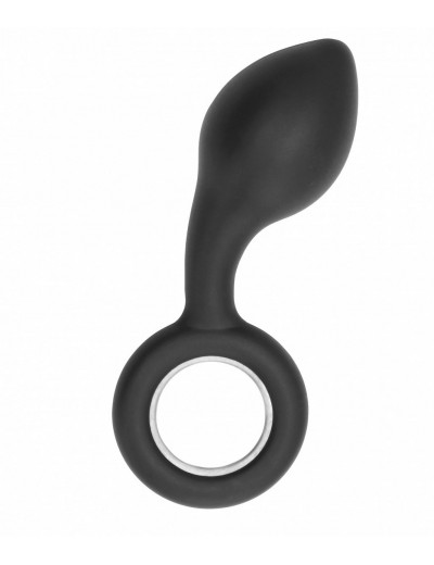Анальный стимулятор No.63 Dildo With Metal Ring - 13,5 см.