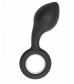 Анальный стимулятор No.63 Dildo With Metal Ring - 13,5 см.