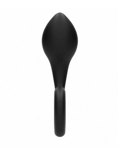 Анальный стимулятор No.63 Dildo With Metal Ring - 13,5 см.