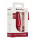 Красная анальная пробка для ношения Slim Butt Plug - 8,3 см.