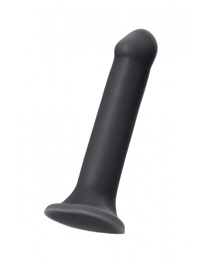 Черный фаллос на присоске Silicone Bendable Dildo XL - 20 см.