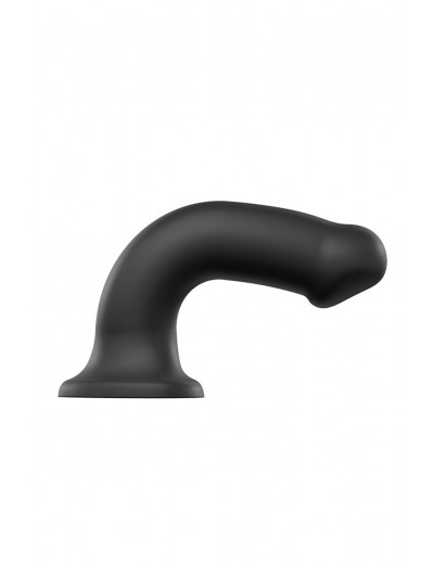 Черный фаллос на присоске Silicone Bendable Dildo XL - 20 см.