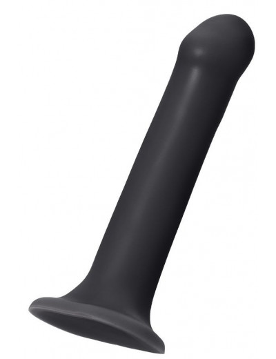 Черный фаллос на присоске Silicone Bendable Dildo XL - 20 см.