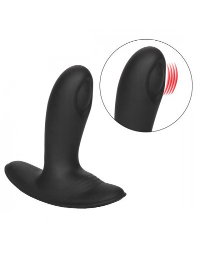 Черный массажер простаты с пультом-браслетом Eclipse Wristband Remote Pulsing Probe - 11,5 см.