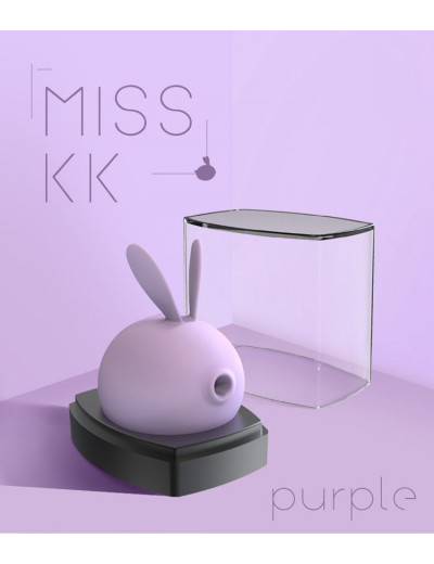 Фиолетовый вакуумный стимулятор клитора Miss KK