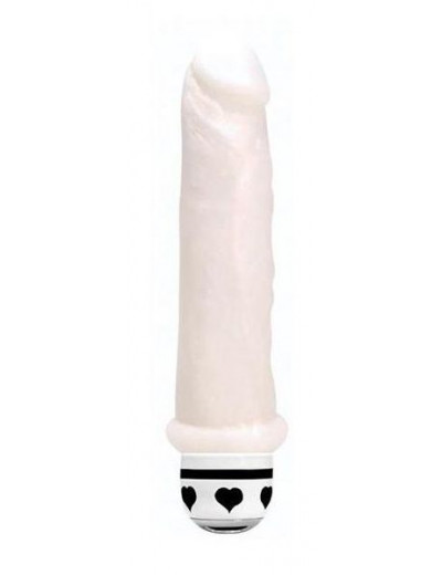Белый вибратор Precious Pearl c 10 функциями вибрации - 16,5 см.