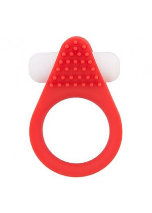 Красное эрекционное кольцо LIT-UP SILICONE STIMU RING 1 RED