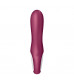 Малиновый вибратор-кролик Hot Bunny с функцией нагрева - 17,5 см.