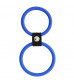 Синее двойное эрекционное кольцо Dual Rings Blue
