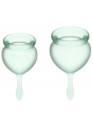 Набор зеленых менструальных чаш Feel good Menstrual Cup