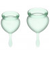Набор зеленых менструальных чаш Feel good Menstrual Cup