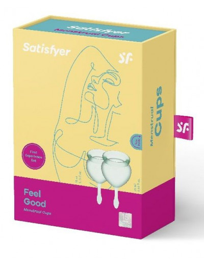 Набор зеленых менструальных чаш Feel good Menstrual Cup