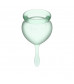 Набор зеленых менструальных чаш Feel good Menstrual Cup