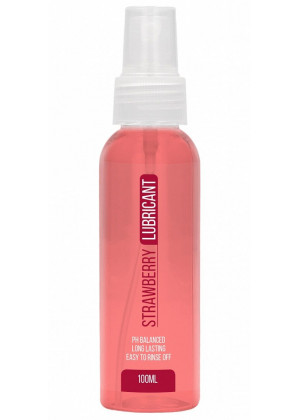 Лубрикант на водной основе с ароматом клубники Strawberry Lubricant - 100 мл.